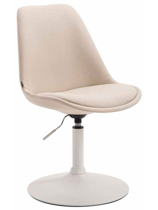 Lot de 4 chaises Maverick W tissu, crème