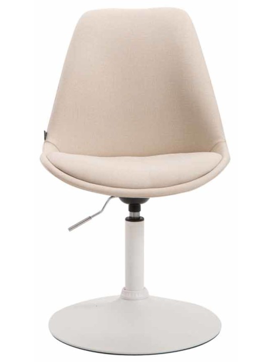 Lot de 4 chaises Maverick W tissu, crème