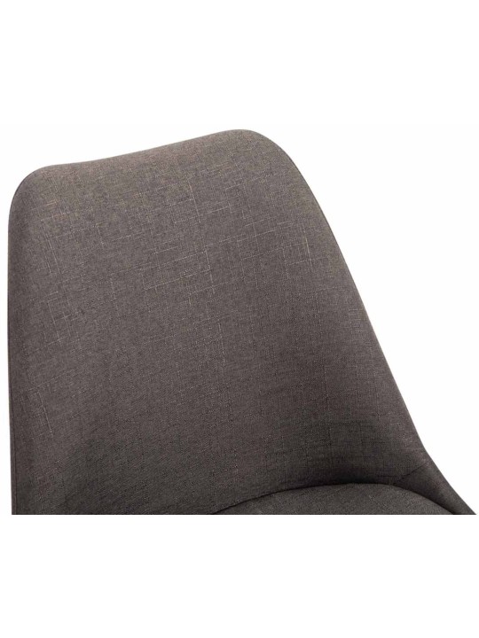 Lot de 4 chaises Maverick C tissu, gris foncé