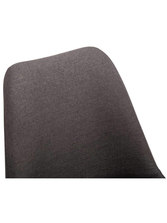 Lot de 4 chaises Maverick W tissu, gris foncé