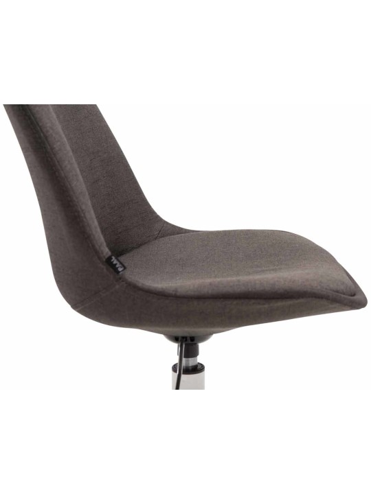 Lot de 4 chaises Maverick W tissu, gris foncé