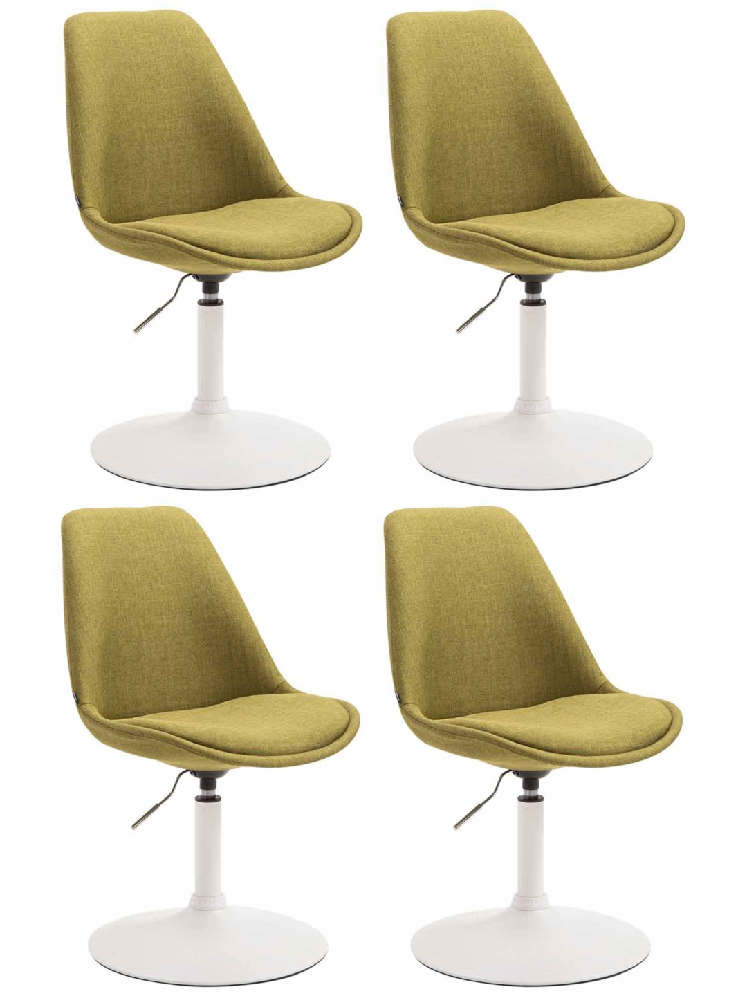 Lot de 4 chaises Maverick W tissu, vert
