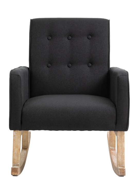 Fauteuil à bascule Dream tissu, noir Fauteuil à bascule Dream tissu, noir