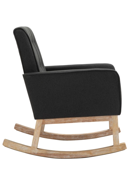 Fauteuil à bascule Dream tissu, gris foncé