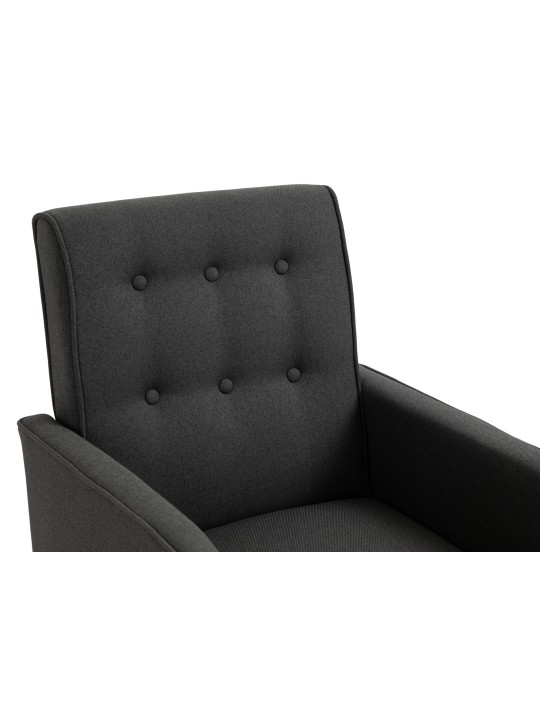 Fauteuil à bascule Dream tissu, gris foncé