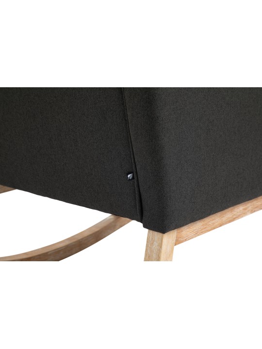 Fauteuil à bascule Dream tissu, gris foncé