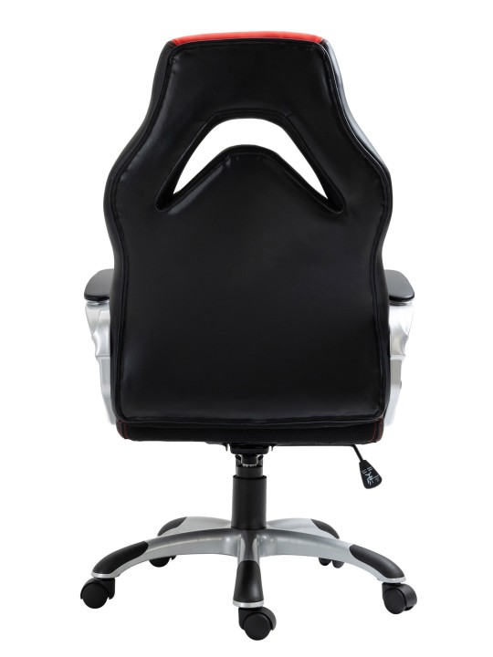 Chaise de bureau Foxton simili cuir, noir/rouge Chaise de bureau Foxton simili cuir, noir/rouge