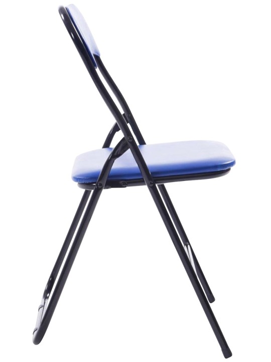Lot de 2 chaises pliantes Felix, bleu/noir