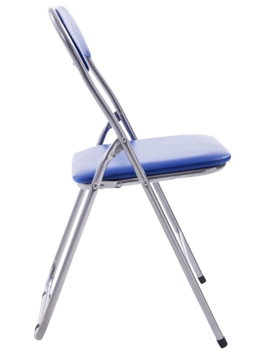 Lot de 2 chaises pliantes Felix, bleu/argent