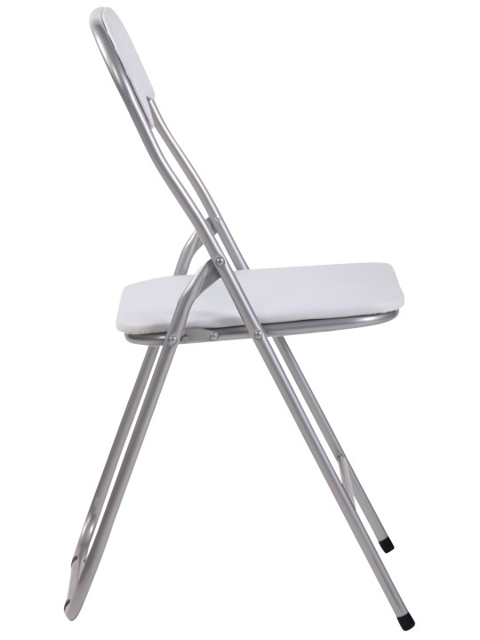 Lot de 2 chaises pliantes Felix, blanc/argent Lot de 2 chaises pliantes Felix, blanc/argent