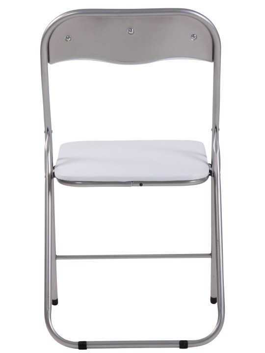 Lot de 2 chaises pliantes Felix, blanc/argent Lot de 2 chaises pliantes Felix, blanc/argent
