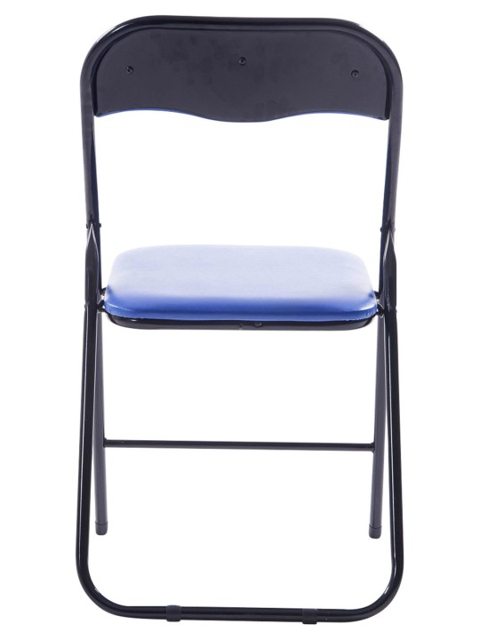 Lot de 2 chaises pliantes Felix, bleu/noir