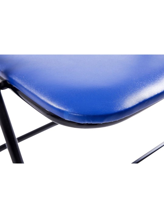 Lot de 2 chaises pliantes Felix, bleu/noir