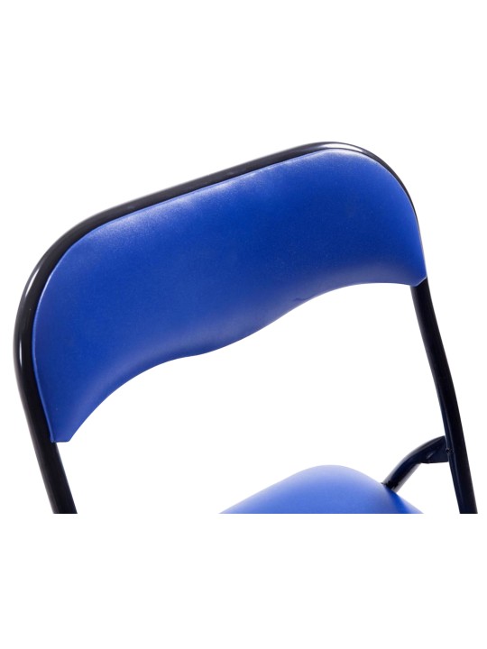 Lot de 2 chaises pliantes Felix, bleu/noir