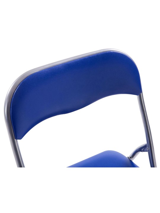 Lot de 2 chaises pliantes Felix, bleu/argent