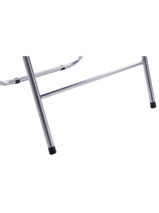 Lot de 2 chaises pliantes Felix, noir/argent