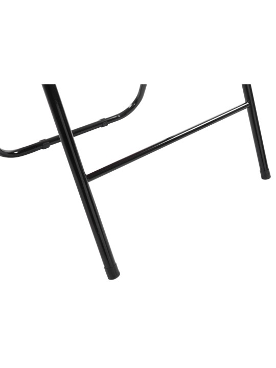 Lot de 2 chaises pliantes Felix, rouge/noir