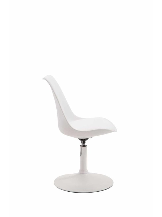 Lot de 4 chaises de salle à manger Maverick W plastique, blanc