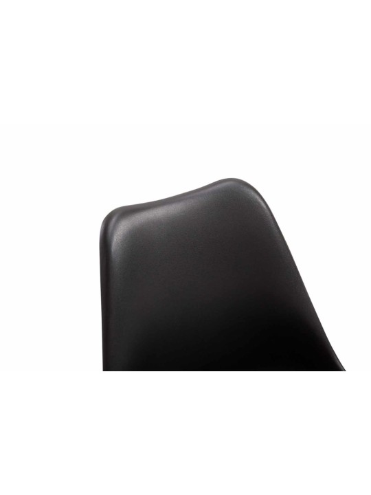 Lot de 4 chaises de salle à manger Maverick W plastique, noir