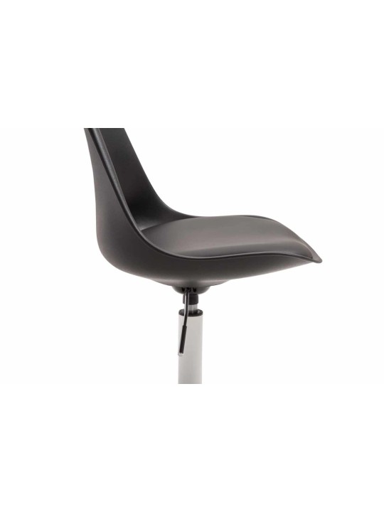 Lot de 4 chaises de salle à manger Maverick W plastique, noir