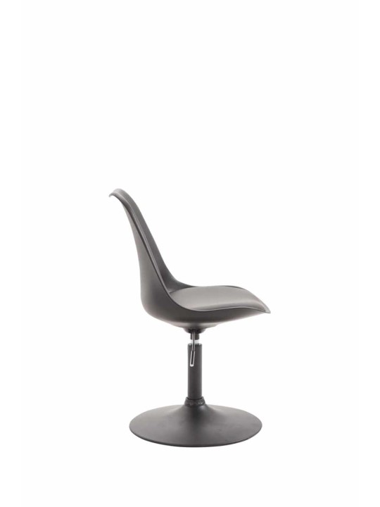 Lot de 4 chaises de salle à manger Maverick B en plastique, noir