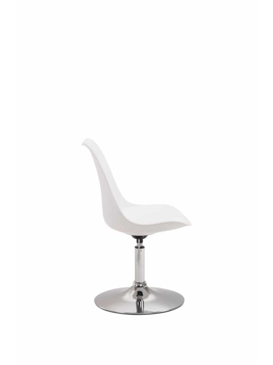Lot de 4 chaises de salle à manger Maverick C plastique, blanc