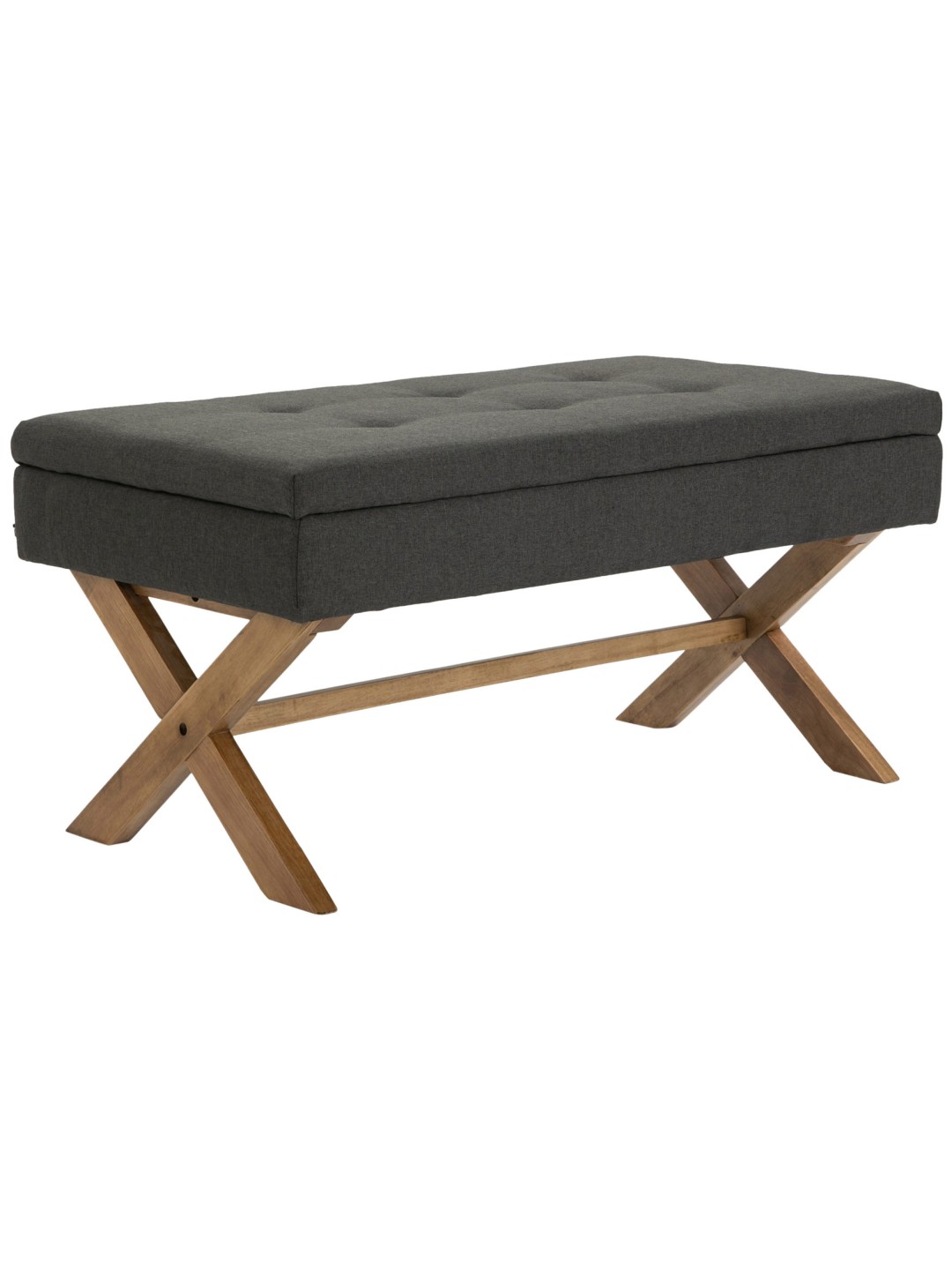 Banc Namaro tissu antique-clair, gris foncé