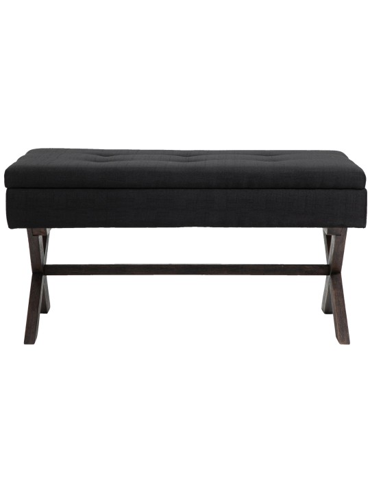 Banc Namaro tissu antique, noir