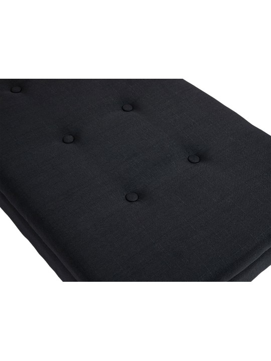 Banc Namaro tissu antique, noir