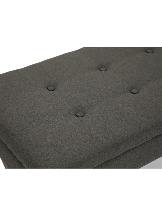 Banc Namaro tissu antique, gris foncé