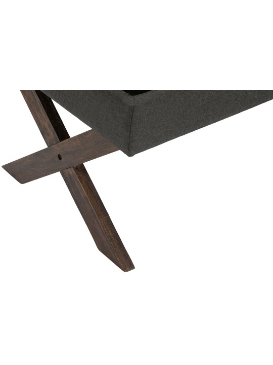 Banc Namaro tissu antique, gris foncé