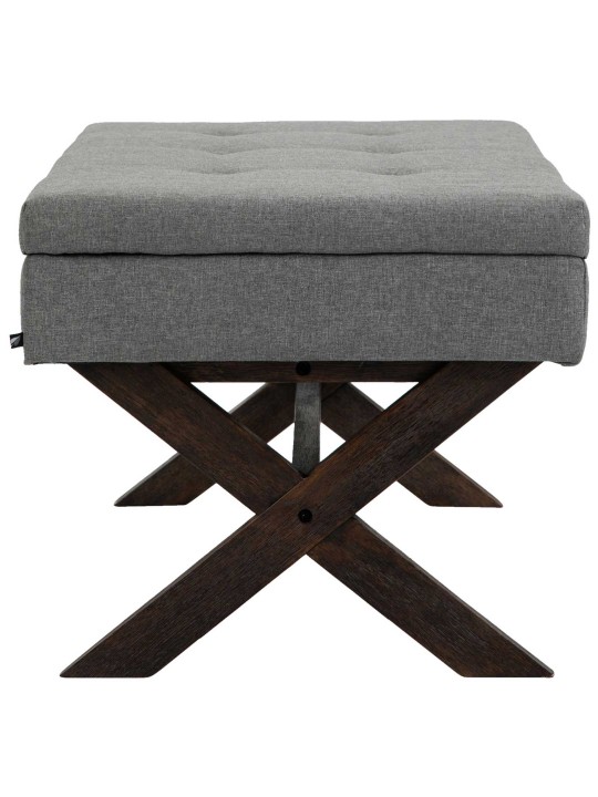 Banc Namaro tissu antique, gris