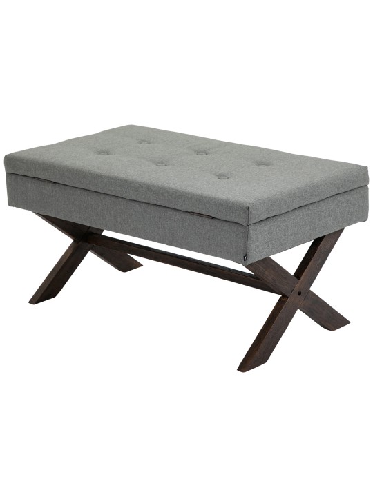 Banc Namaro tissu antique, gris