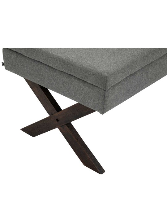 Banc Namaro tissu antique, gris