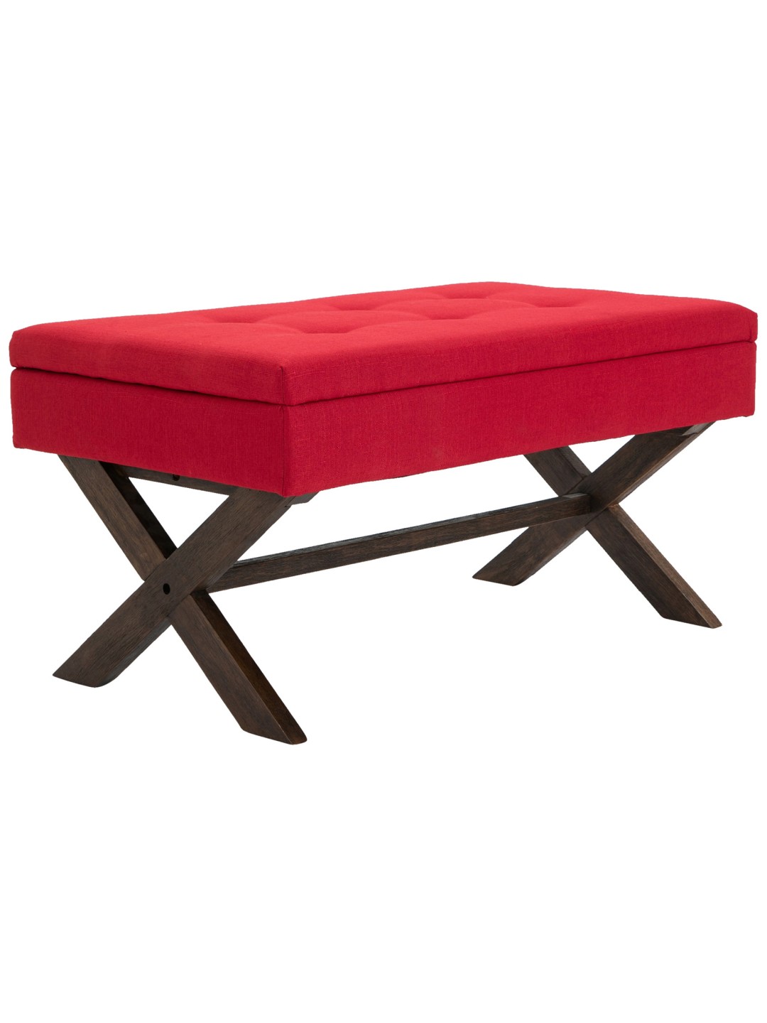 Banc Namaro tissu antique, rouge