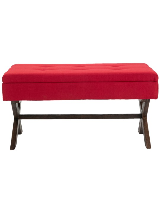 Banc Namaro tissu antique, rouge