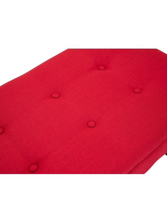 Banc Namaro tissu antique, rouge