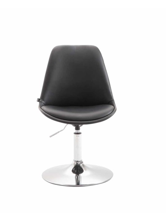 Lot de 4 chaises de salle à manger Maverick C simili cuir, noir