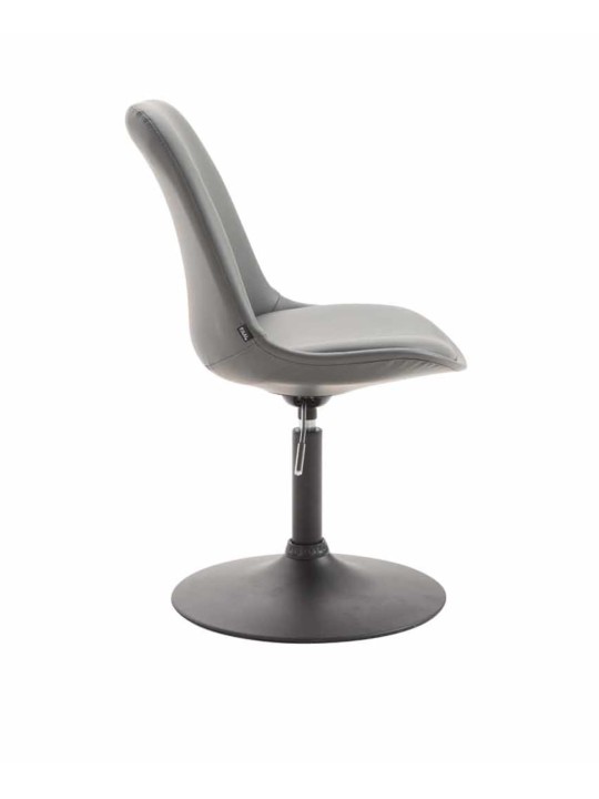 Lot de 4 chaises de salle à manger Maverick B simili cuir, gris