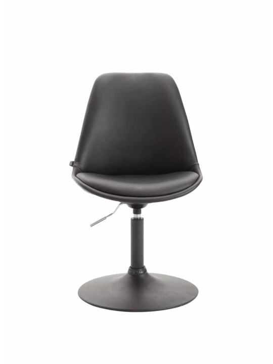 Lot de 4 chaises de salle à manger Maverick B simili cuir, noir