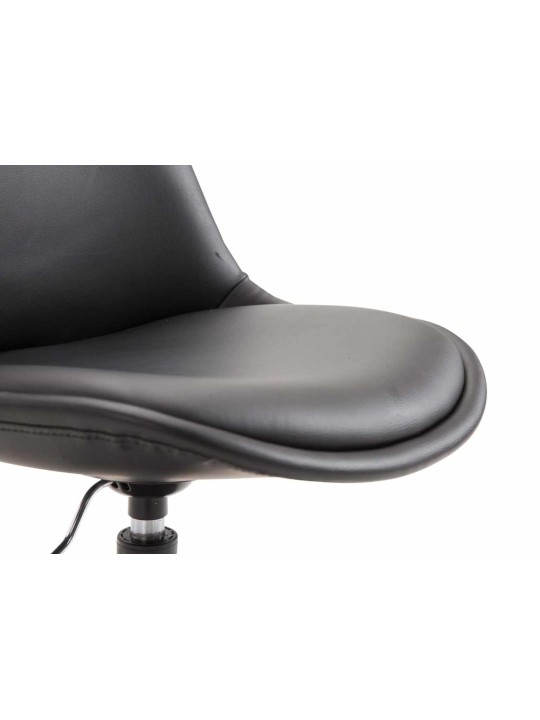 Lot de 4 chaises de salle à manger Maverick B simili cuir, noir