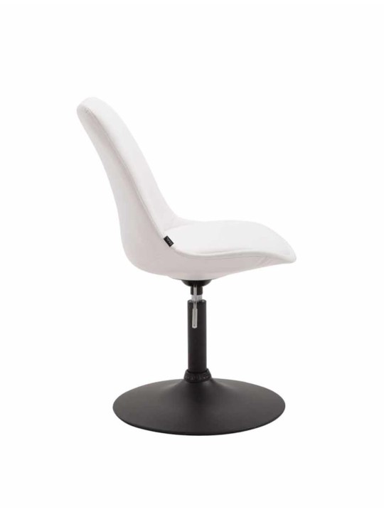Lot de 4 chaises de salle à manger Maverick B simili cuir, blanc