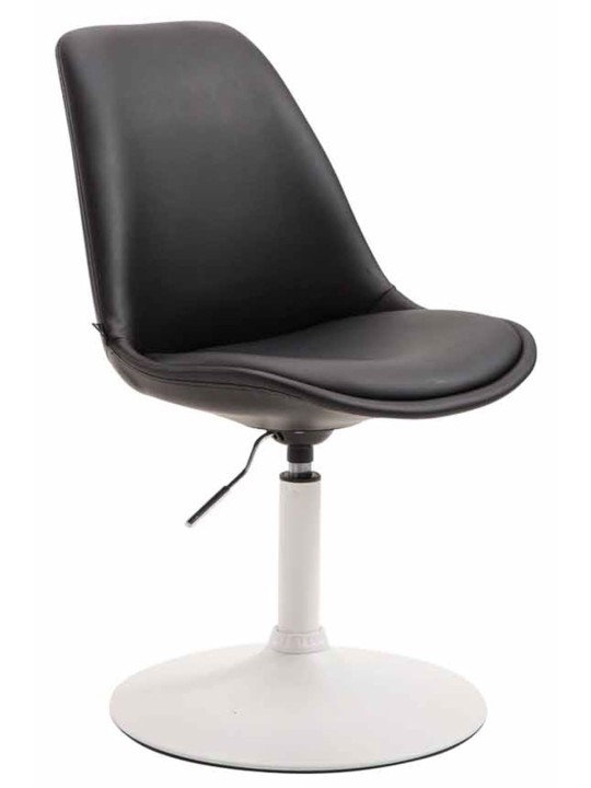 Lot de 4 chaises de salle à manger Maverick W simili cuir, noir