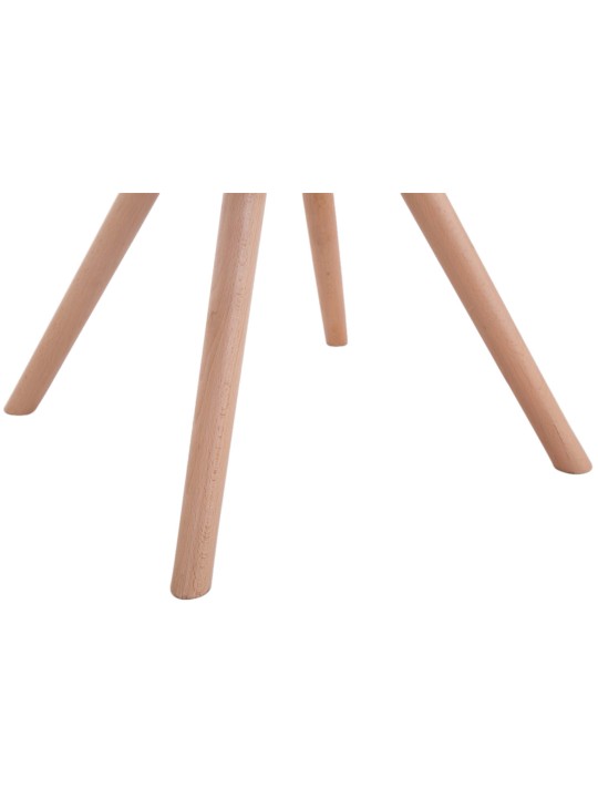 Lot de 4 chaises Toulouse tissu Natura rondes, taupe Lot de 4 chaises Toulouse tissu Natura rondes, taupe