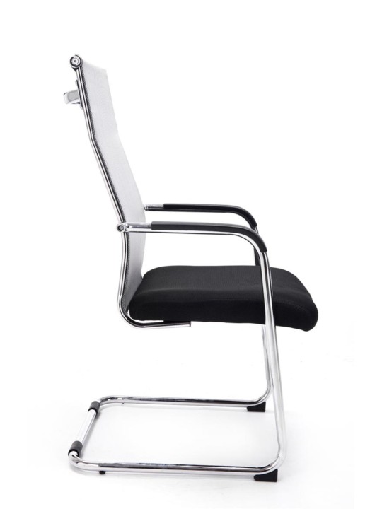 Lot de 2 chaises visiteurs Brenda, gris