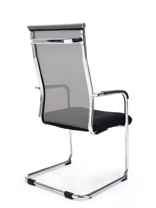 Lot de 2 chaises visiteurs Brenda, gris