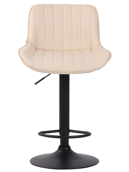 Lot de 2 tabourets de bar Lentini simili cuir, crème Lot de 2 tabourets de bar Lentini simili cuir, crème