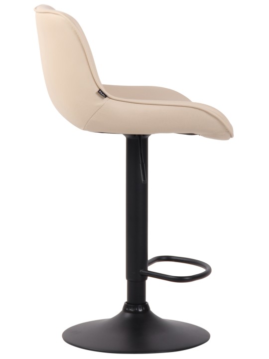 Lot de 2 tabourets de bar Lentini simili cuir, crème Lot de 2 tabourets de bar Lentini simili cuir, crème