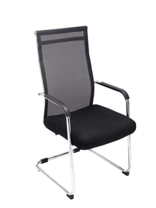 Lot de 2 chaises visiteurs Brenda, noir Lot de 2 chaises visiteurs Brenda, noir