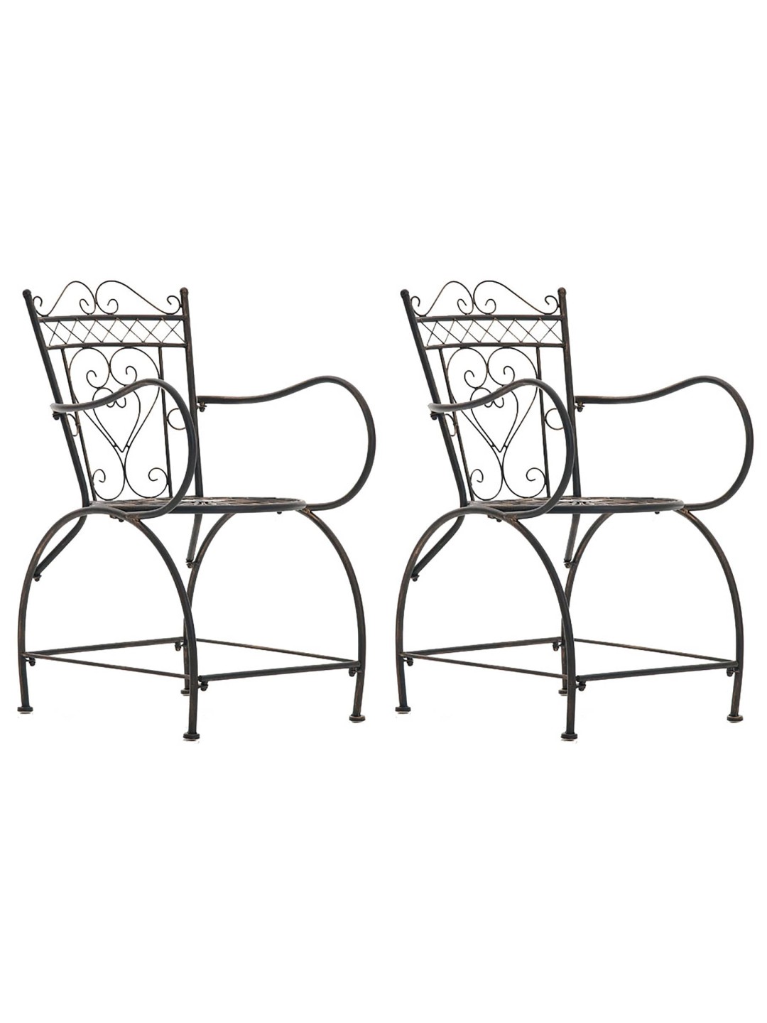 Lot de 2 chaises Sheela, bronze